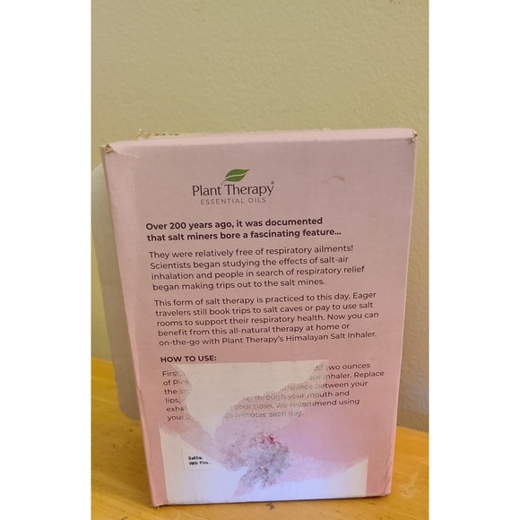 NEW~Plant Therapy Himalayan Pink Salt Inhaler - Picture 2 of 3